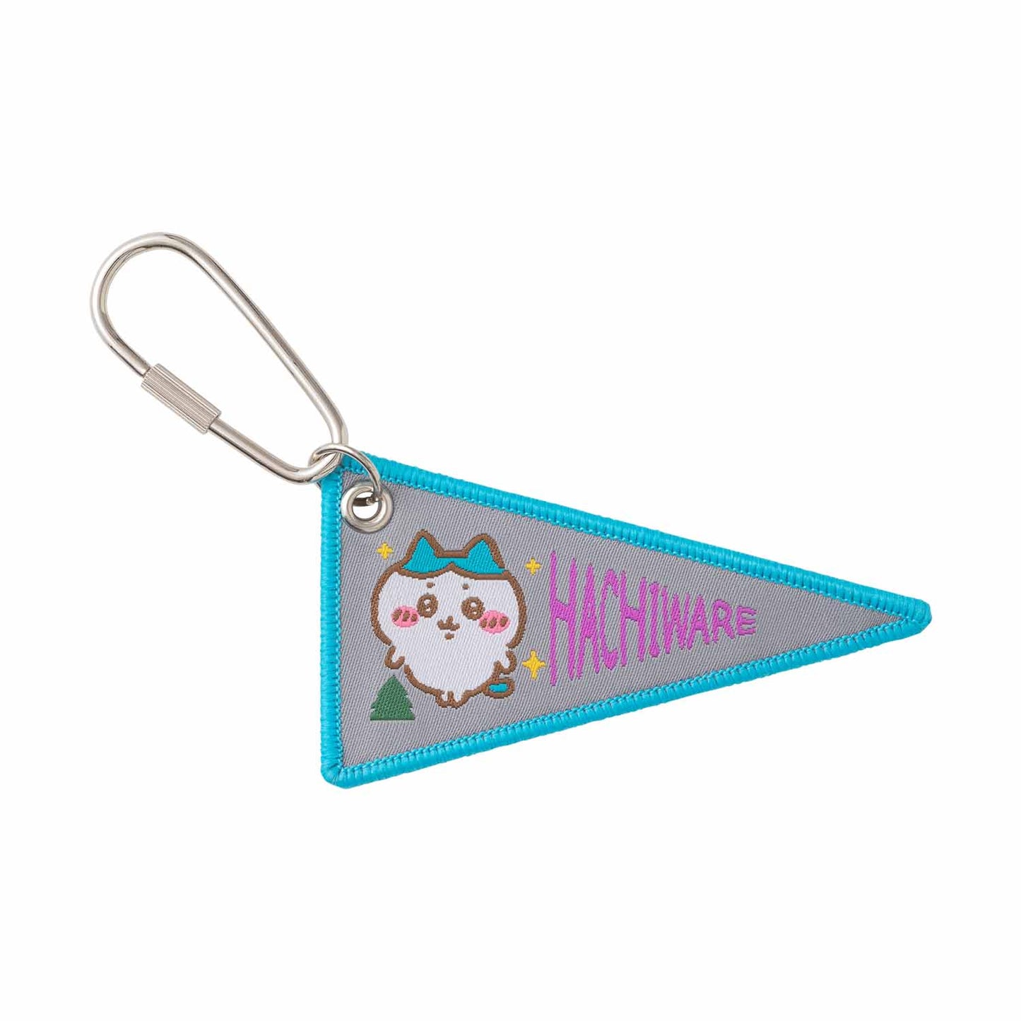 치이카와 캠프GO! 직조 플래그 키홀더 (하치와레)