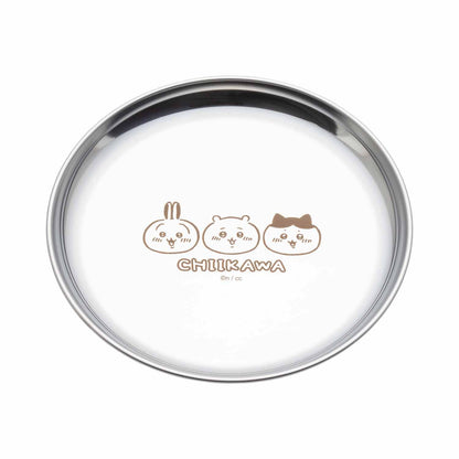 치이카와 캠프GO! 스테인리스 접시 18cm
