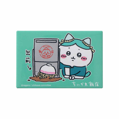 Chiikawa Chinese Diner Square Magnet (Delivery Hachiware)