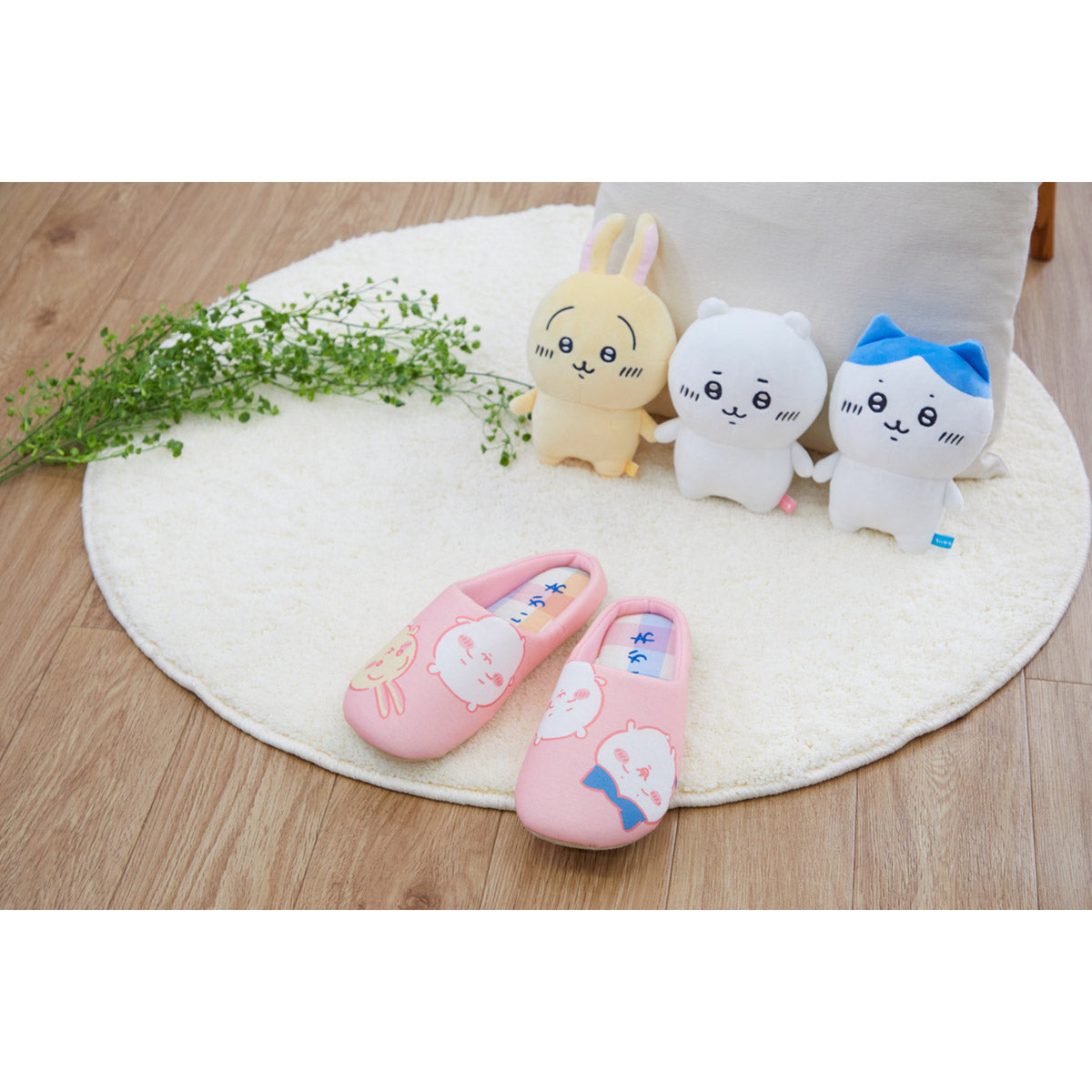 Chiikawa Checkered Room Shoes PI