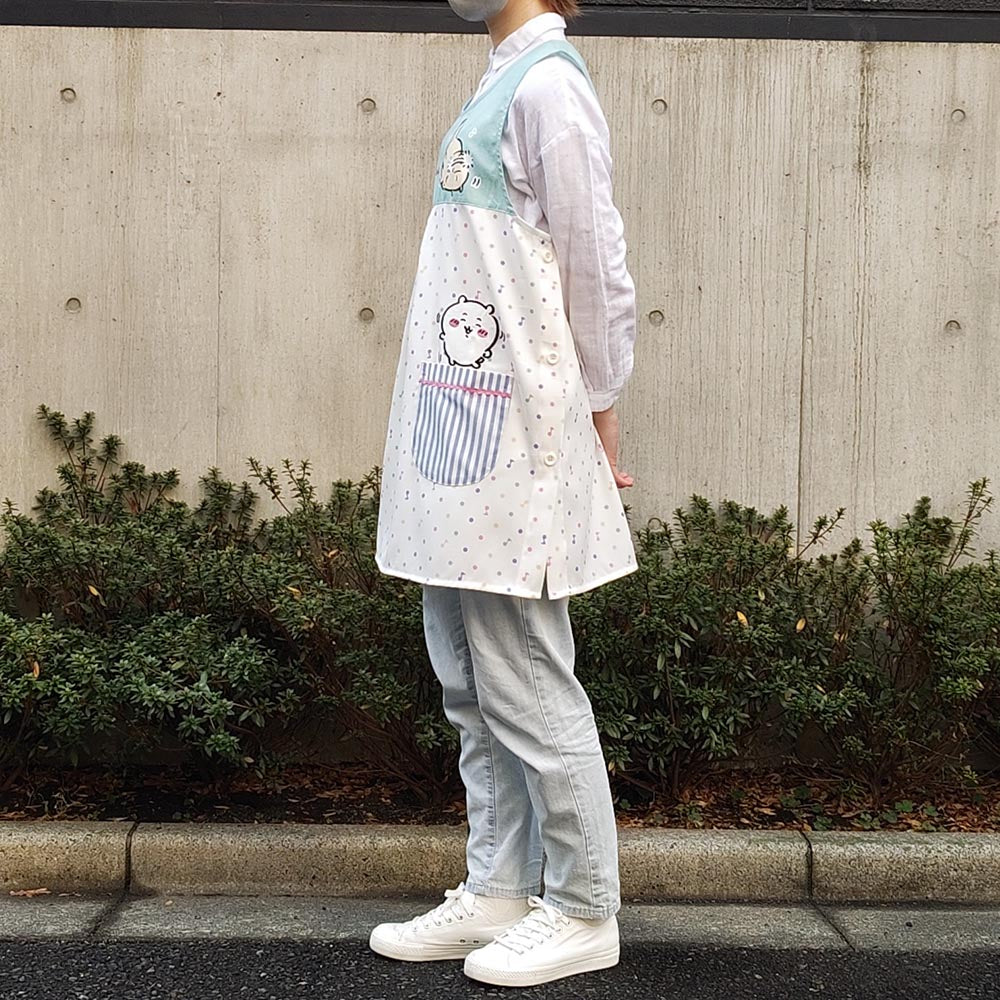 Chiikawa Tablier Apron (Music Note Dots GR)