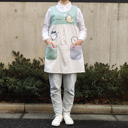 Chiikawa Tablier Apron (Music Note Dots GR)