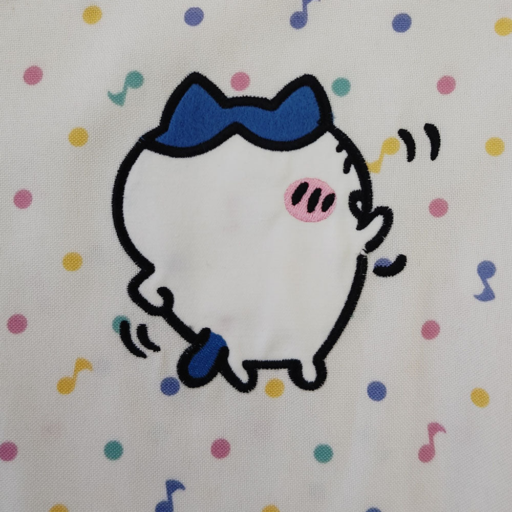 Chiikawa Tablier Apron (Music Note Dots GR)