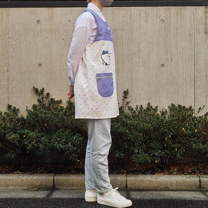 Chiikawa Tablier Apron (Music Note Dots BL)