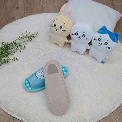 Chiikawa Checkered Open Slippers GR