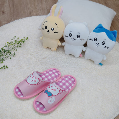 Chiikawa Checkered Open Slippers PI