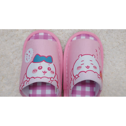 Chiikawa Checkered Open Slippers PI