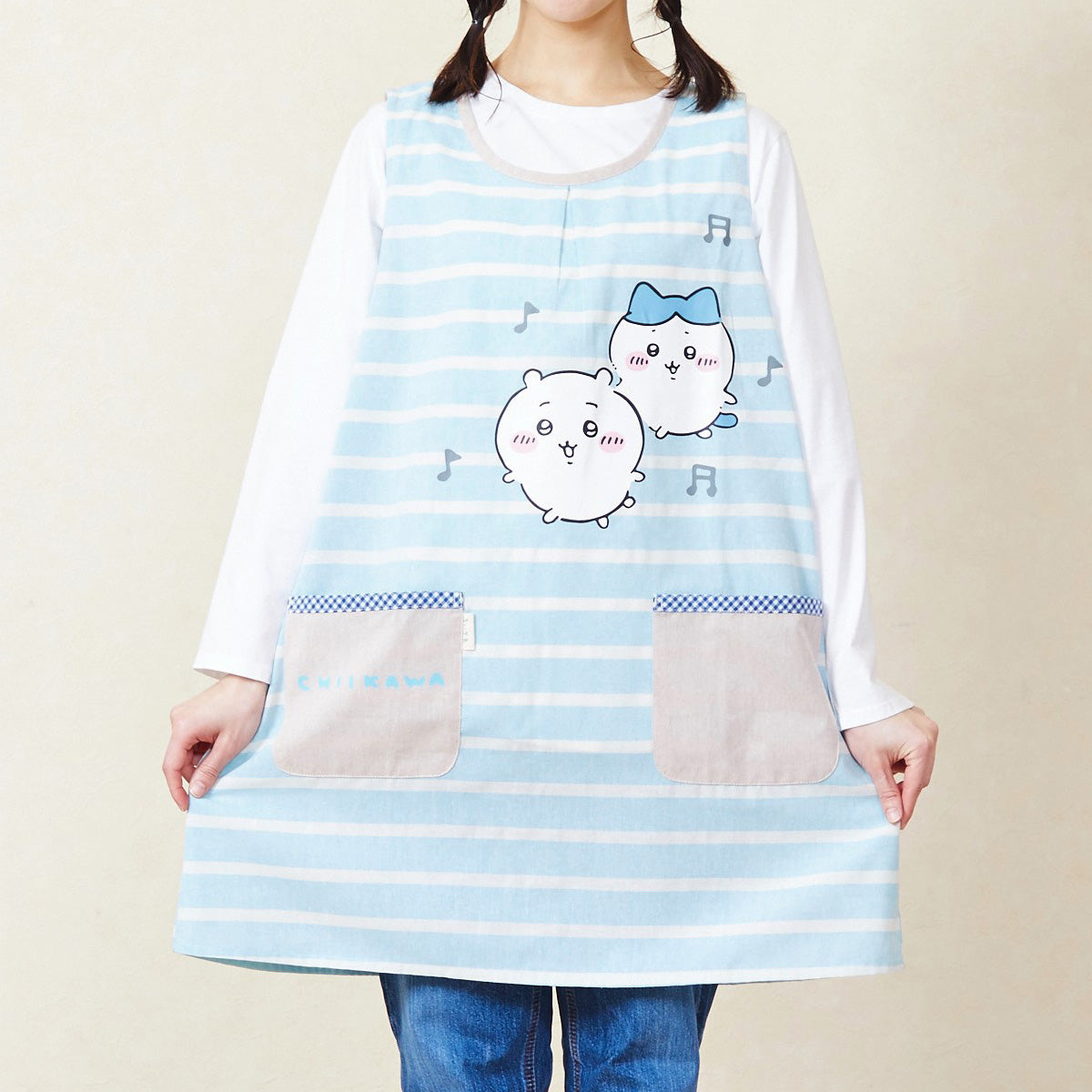 ちいかわ ボーダーエプロン