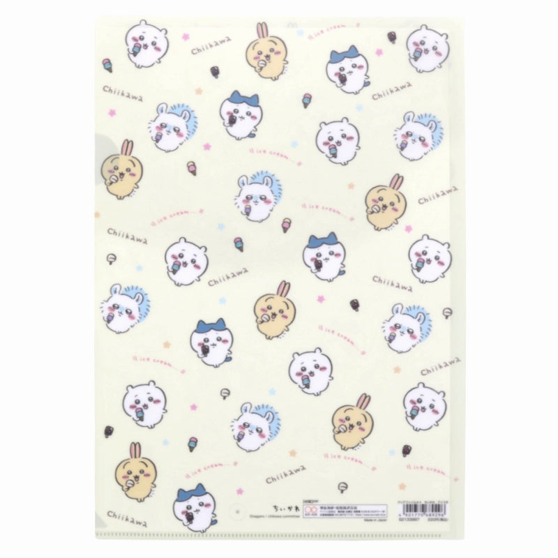 Chiikawa A4 Clear File (Ice B)