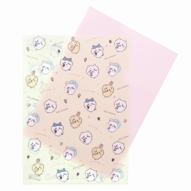 Chiikawa A4 Clear File (Ice B)