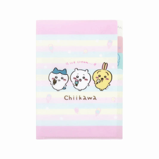 Chiikawa A5 Clear File 3P (Ice)
