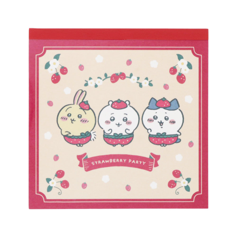 ちいかわ スクエアメモ（いちごパンツ）