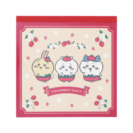 ちいかわ スクエアメモ（いちごパンツ）
