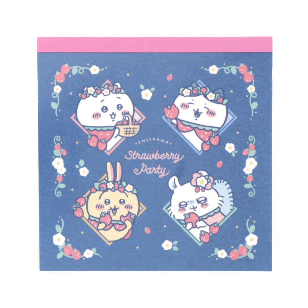 Chiikawa Square Memo (Strawberry Cape)