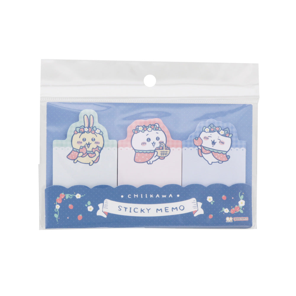 Chiikawa Die-Cut Sticky Notes (Strawberry Cape)