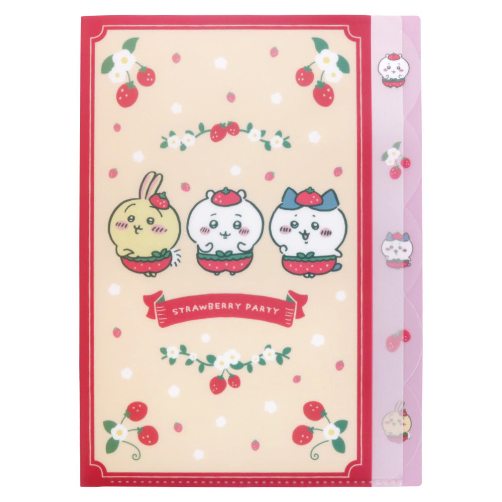 ちいかわ ダイカットクリアファイル5P（いちごパンツ）