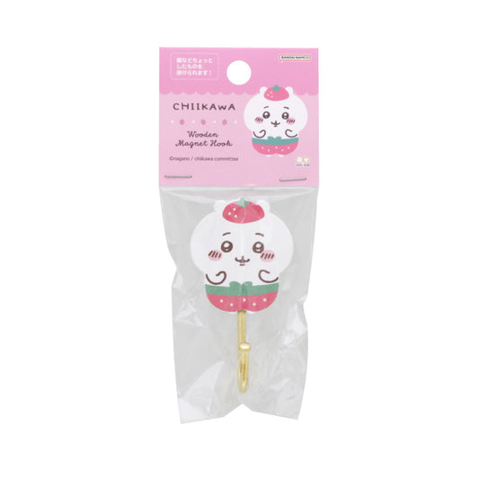 Chiikawa Wooden Magnet Hook (Strawberry Pants Chiikawa)