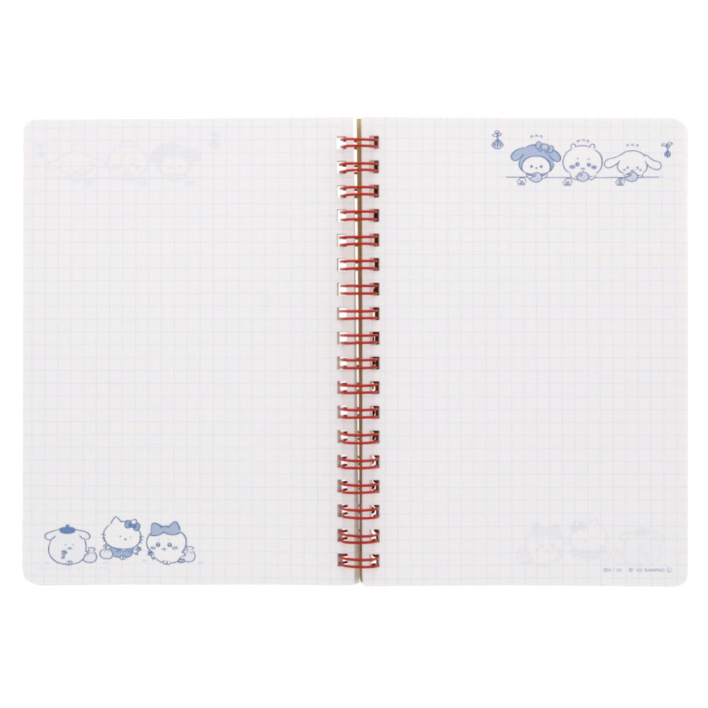吉伊卡哇×三丽鸥角色 B6双圈笔记本（奶油色）