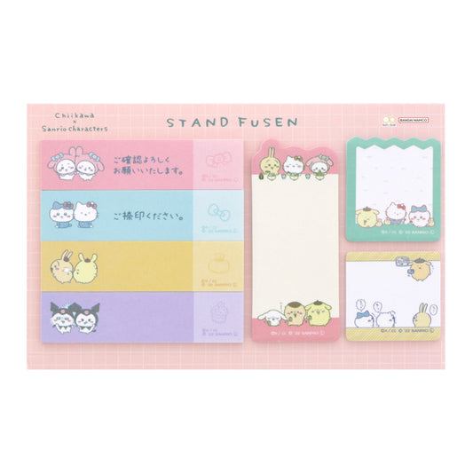 ちいかわ×サンリオキャラクターズ スタンド付箋（ピンク）