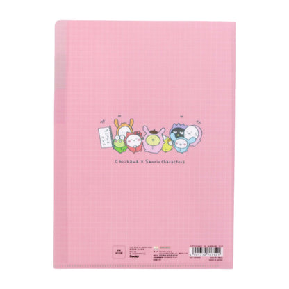 ちいかわ×サンリオキャラクターズ クリアファイルA5 3P（ピンク）