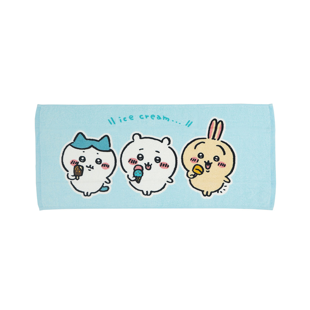吉伊卡哇 面巾2P BL（冰淇淋）