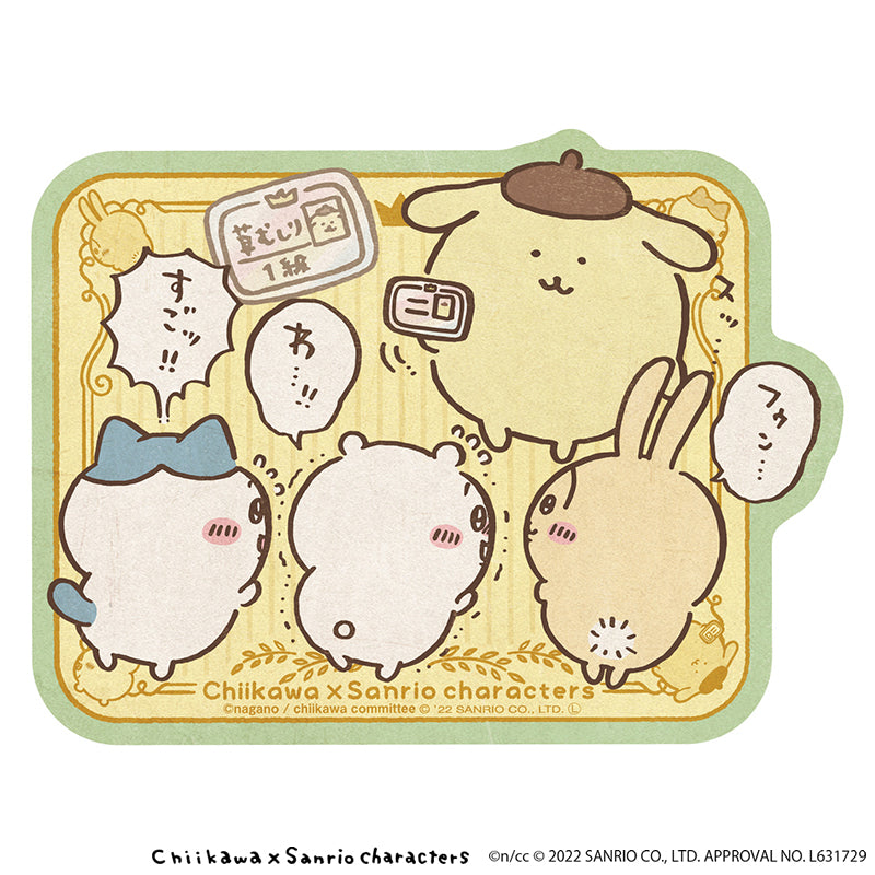 ちいかわ×サンリオキャラクターズ トラベルステッカー （2）すごーい