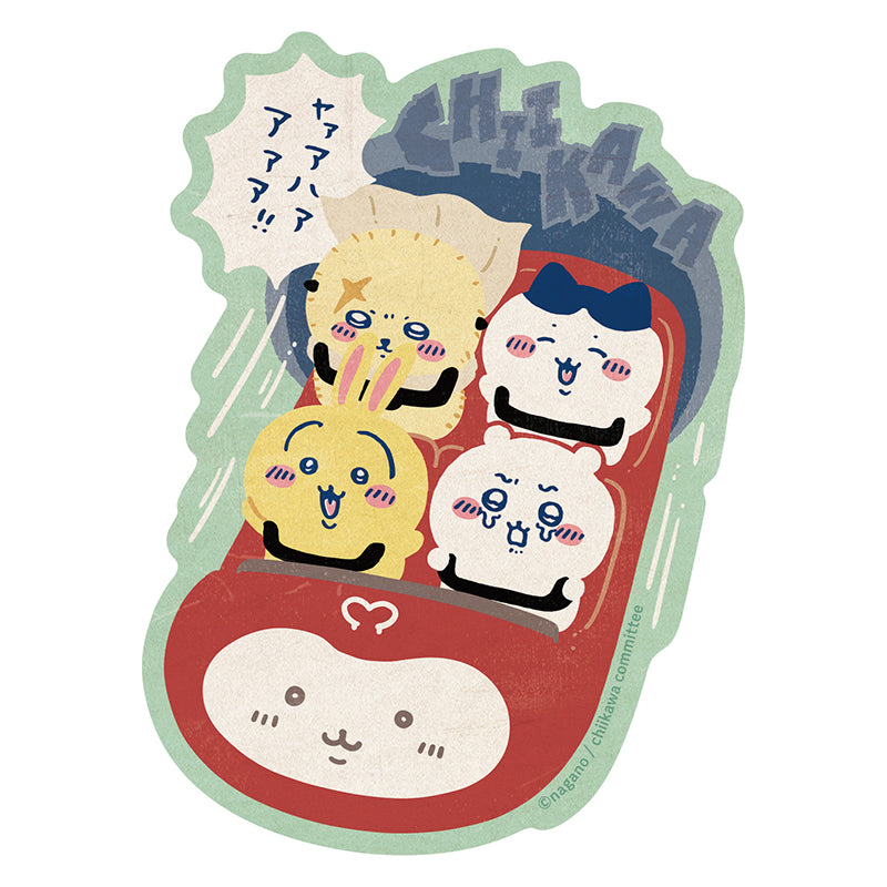 Chiikawa Exciting Amusement Park Travel Sticker (3) Roller Coaster
