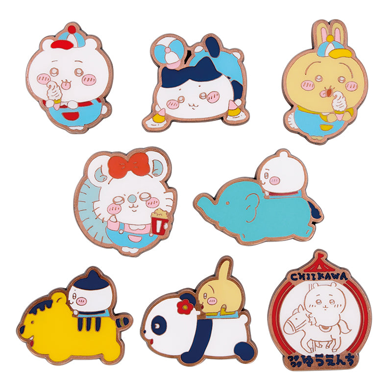Chiikawa Exciting Amusement Park Pin Collection (All 8 Types) 1 Box, 8 Pieces