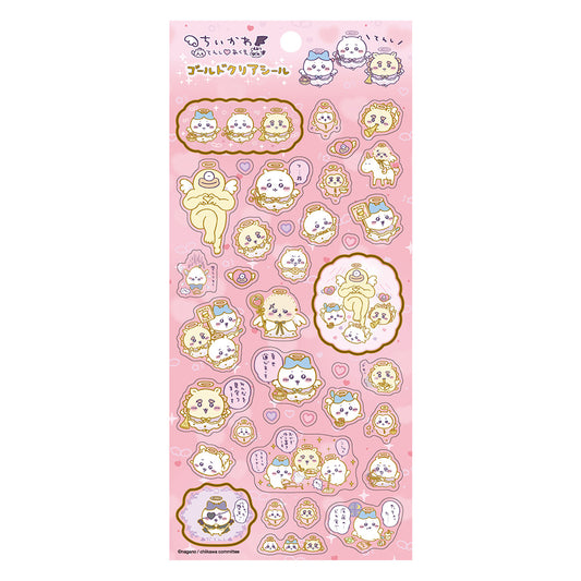 Chiikawa Angel & Demon Gold Clear Sticker (① Angel)