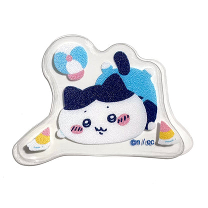 ちいかわ ワクワクゆうえんち ダイカットグラスシート A9（ハチワレアイス）