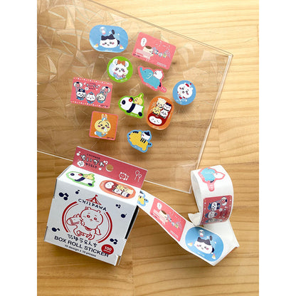 ちいかわ ワクワクゆうえんち ボックスロールステッカー