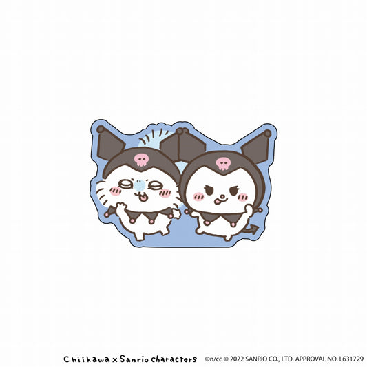 Chiikawa × Sanrio Characters Acrylic Clip (Kuromi Momonga)