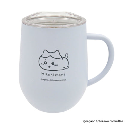 Chiikawa Lid Stainless Steel Mug (Hecha Hachiware)