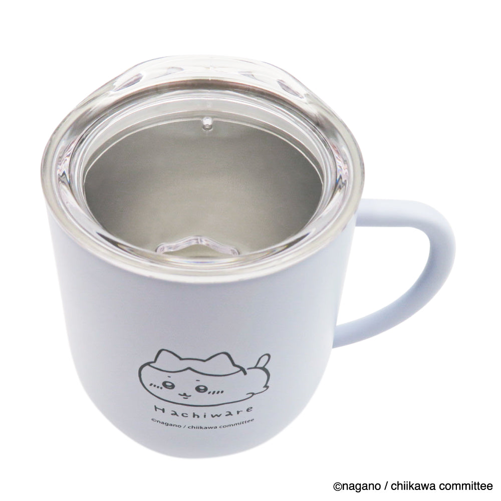 Chiikawa Lid Stainless Steel Mug (Hecha Hachiware)