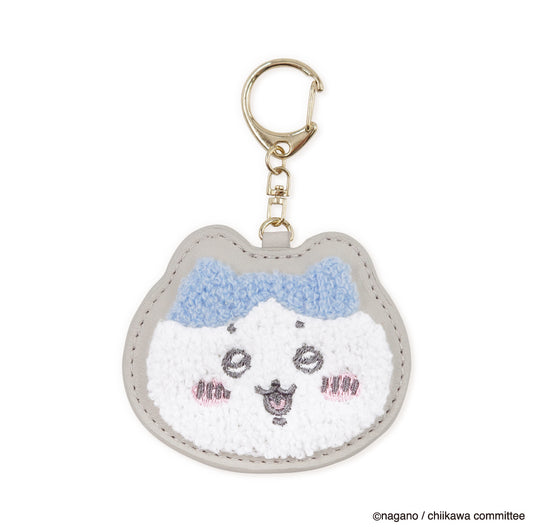 Chiikawa Fluffy Patch Key Ring (Hachiware)