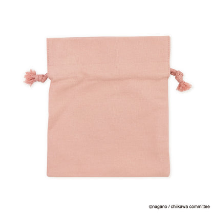 ちいかわ ふわふわワッペン 巾着（ちいかわ）