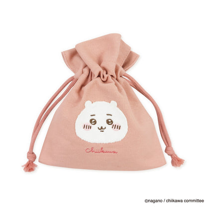 ちいかわ ふわふわワッペン 巾着（ちいかわ）