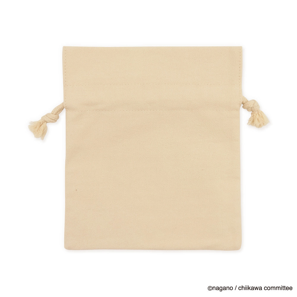 Chiikawa Fluffy Patch Drawstring Bag (Usagi)