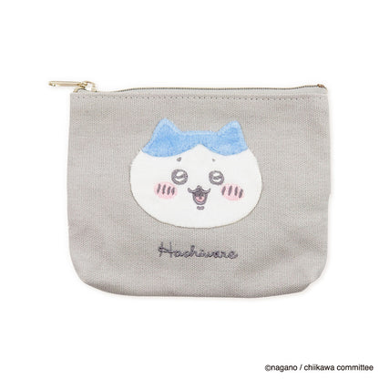 Chiikawa Fluffy Patch Tissue Pouch (Hachiware)