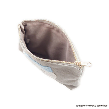 Chiikawa Fluffy Patch Tissue Pouch (Hachiware)