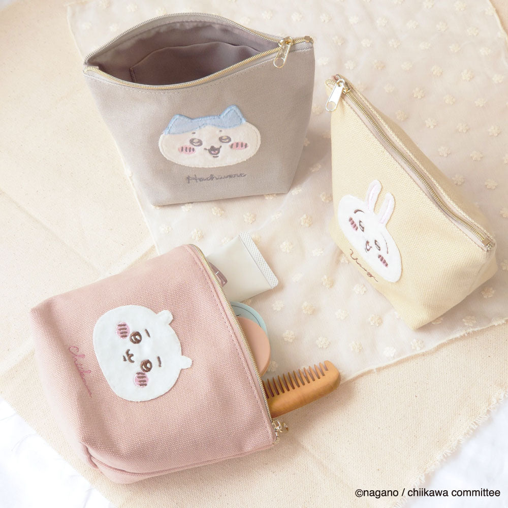 Chiikawa Fluffy Patch Boat-Shaped Pouch (Usagi)