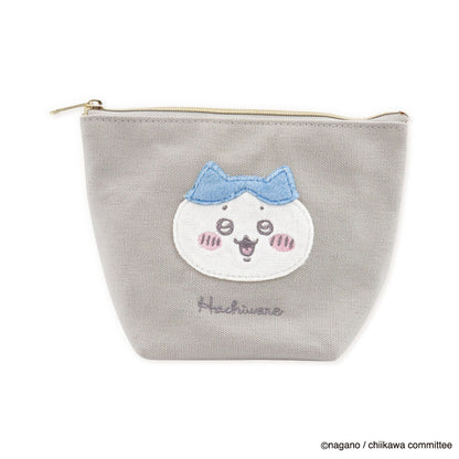 Chiikawa Fluffy Patch Boat-Shaped Pouch (Hachiware)