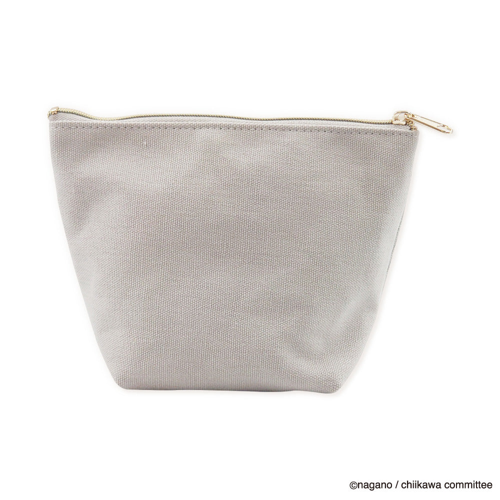 Chiikawa Fluffy Patch Boat-Shaped Pouch (Hachiware)