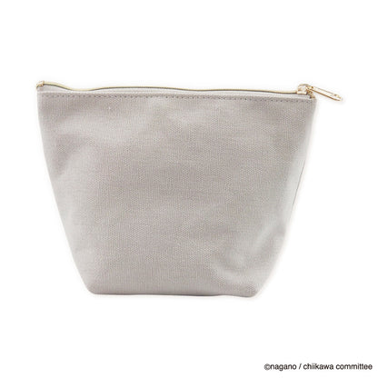 Chiikawa Fluffy Patch Boat-Shaped Pouch (Hachiware)
