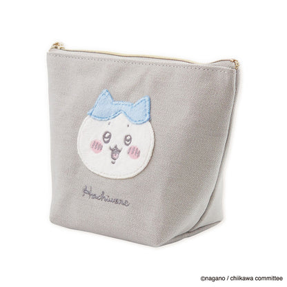 Chiikawa Fluffy Patch Boat-Shaped Pouch (Hachiware)