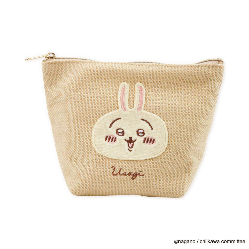 Chiikawa Fluffy Patch Boat-Shaped Pouch (Usagi)