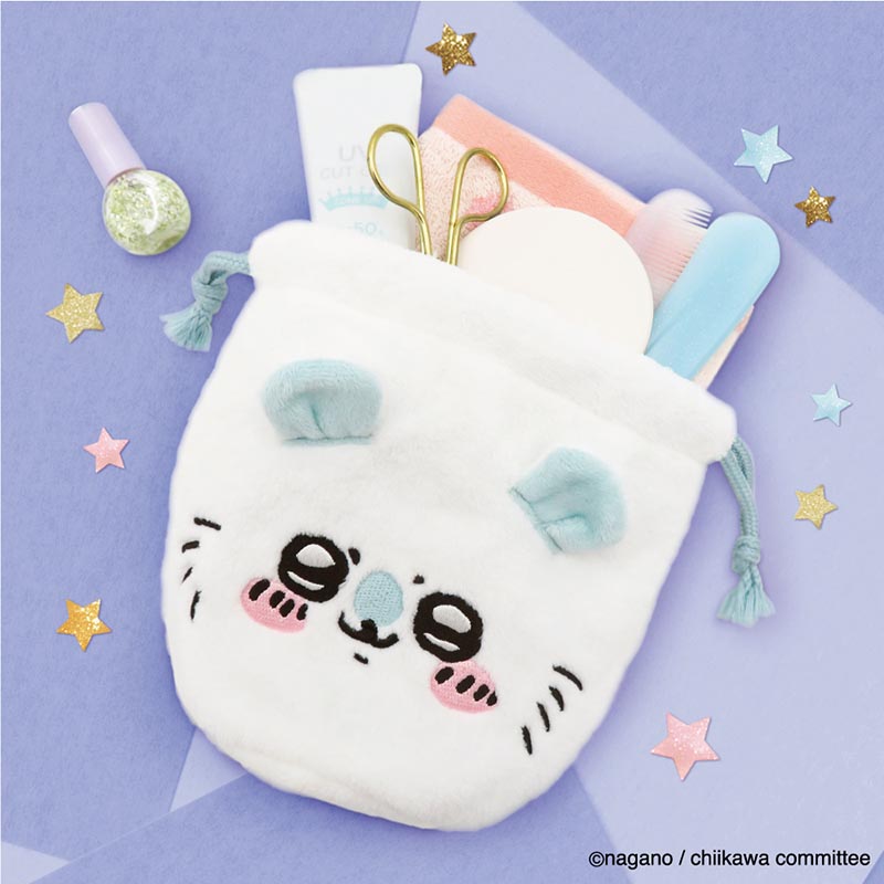 Chiikawa Face Drawstring Bag (Momonga)