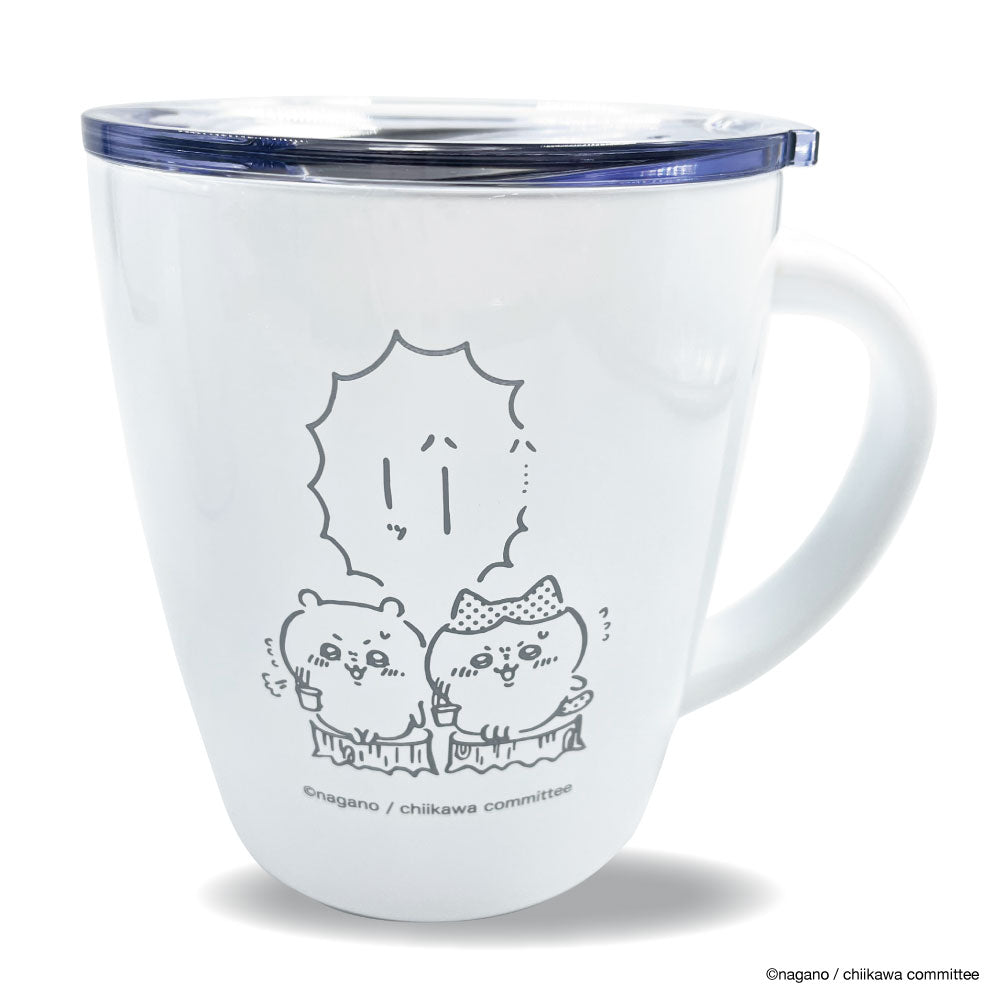 Chiikawa Lidded Stainless Steel Mug (Hah)