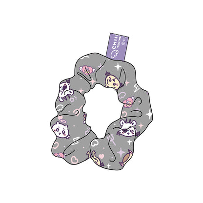 ちいかわ てんし♡あくま シュシュ＆スカーフ BK