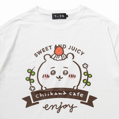 ちいかわ Cafe ビックTシャツ スイーツ ホワイト【１会計 各サイズ２点まで】